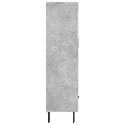 vidaXL Highboard Betongrau 69,5x31x115 cm Holzwerkstoff