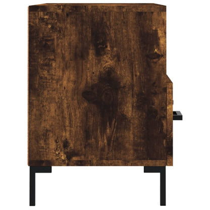 Meuble TV vidaXL chêne fumé 80x36x50 cm aggloméré