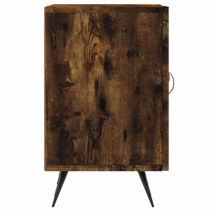 vidaXL Meuble TV chêne fumé 150x30x50 cm Aggloméré