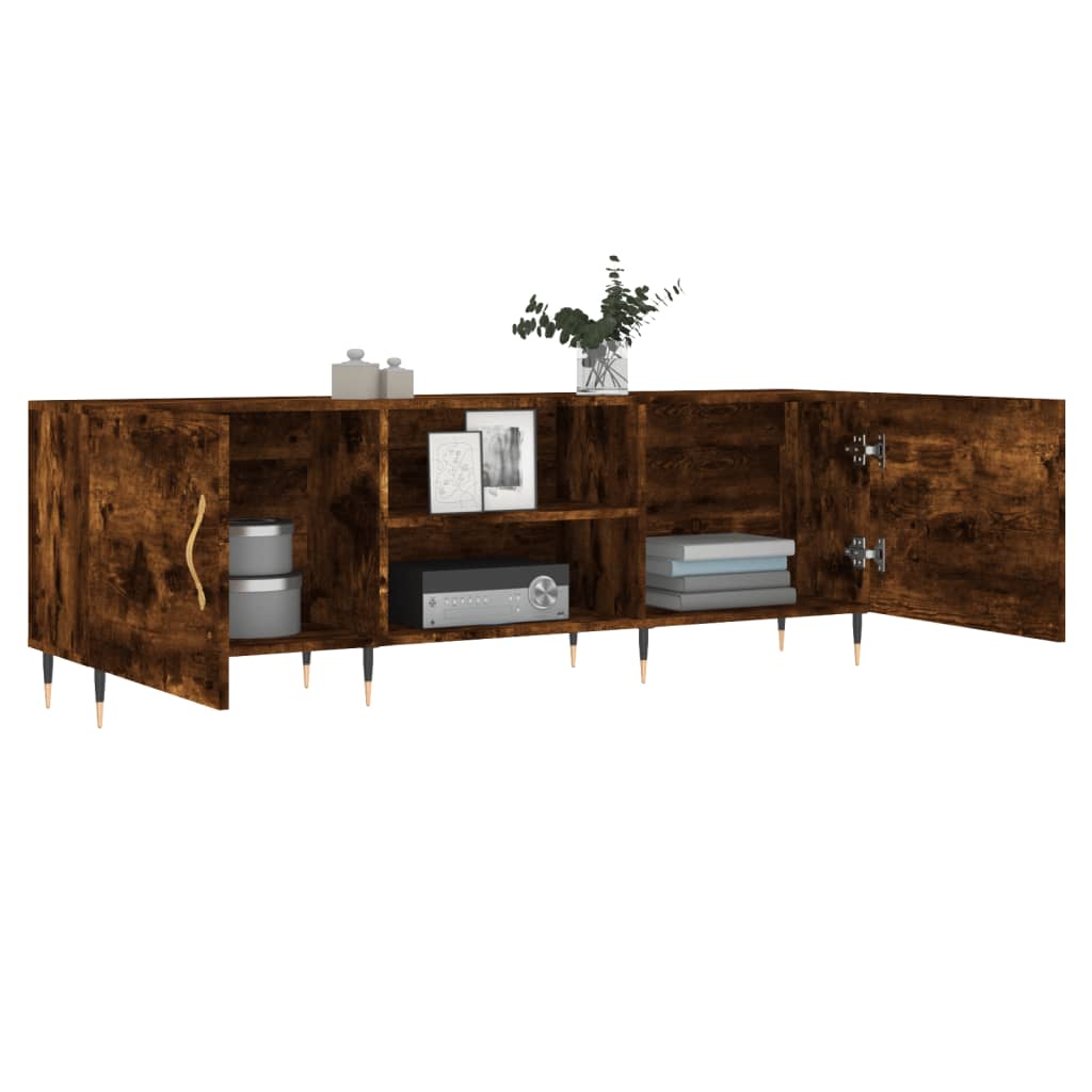 vidaXL TV-Schrank Räuchereiche 150x30x50 cm Holzwerkstoff