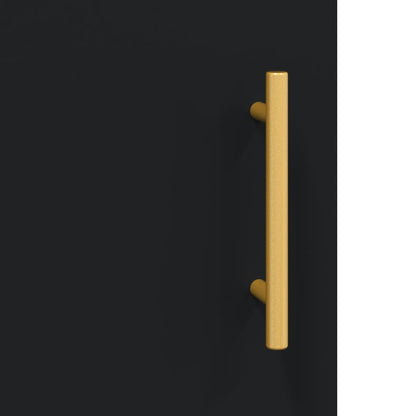 Meuble TV vidaXL noir 150x30x50 cm en bois d'ingénierie