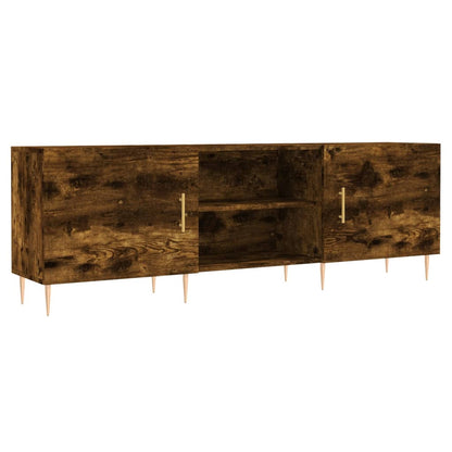 vidaXL Meuble TV chêne fumé 150x30x50 cm Aggloméré