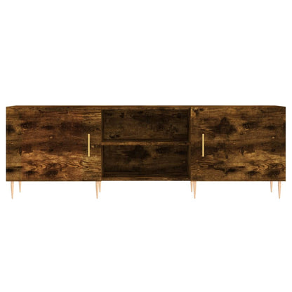 vidaXL Meuble TV chêne fumé 150x30x50 cm Aggloméré