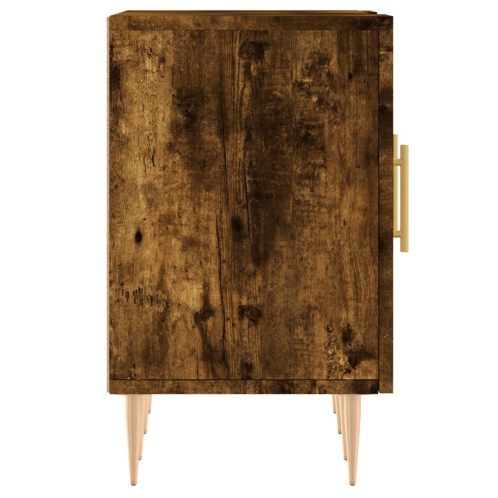 vidaXL Meuble TV chêne fumé 150x30x50 cm Aggloméré