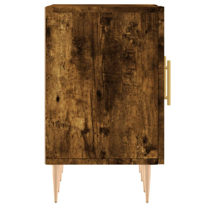 vidaXL Meuble TV chêne fumé 150x30x50 cm Aggloméré