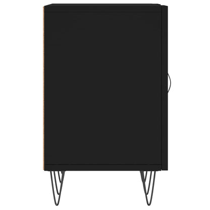 Meuble TV vidaXL noir 150x30x50 cm en bois d'ingénierie