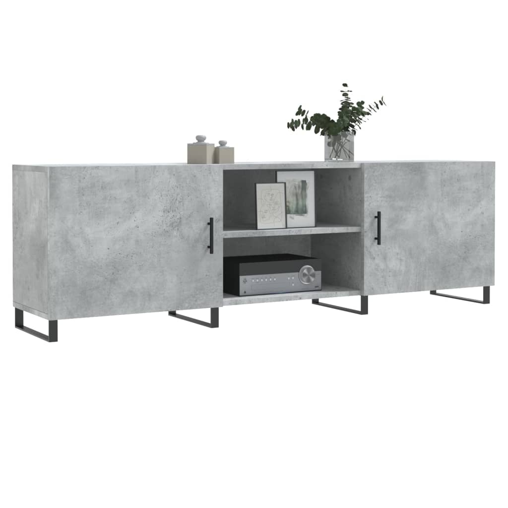 vidaXL TV-Schrank Betongrau 150x30x50 cm Holzwerkstoff