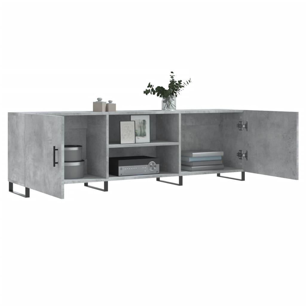 vidaXL TV-Schrank Betongrau 150x30x50 cm Holzwerkstoff