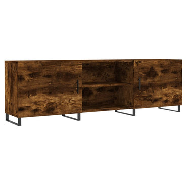 vidaXL Meuble TV chêne fumé 150x30x50 cm Aggloméré