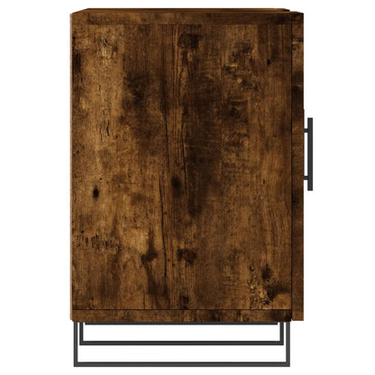 vidaXL Meuble TV chêne fumé 150x30x50 cm Aggloméré