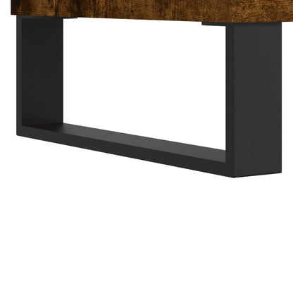 vidaXL Meuble TV chêne fumé 150x30x50 cm Aggloméré