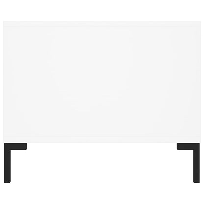 vidaXL Table basse blanche 102x50x40 cm Bois d'ingénierie