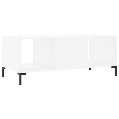 vidaXL Table basse blanche 102x50x40 cm Bois d'ingénierie