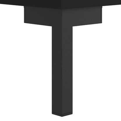 vidaXL Table basse noire 102x50x40 cm en bois d'ingénierie