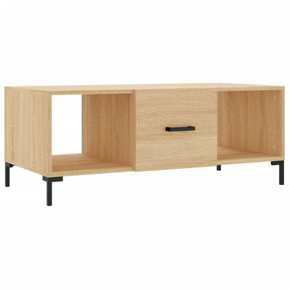 vidaXL Table basse chêne sonoma 102x50x40 cm, bois d'ingénierie
