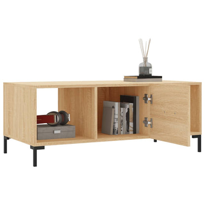 vidaXL Table basse chêne sonoma 102x50x40 cm, bois d'ingénierie