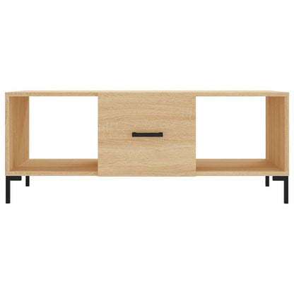 vidaXL Table basse chêne sonoma 102x50x40 cm, bois d'ingénierie