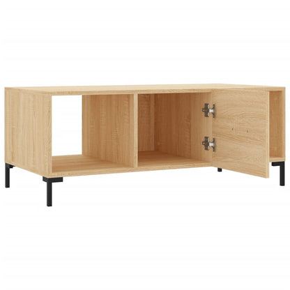 vidaXL Table basse chêne sonoma 102x50x40 cm, bois d'ingénierie