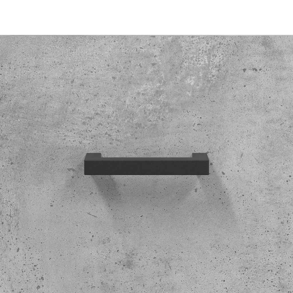 vidaXL Table basse gris béton 102x50x40 cm aggloméré
