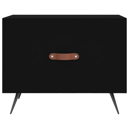 vidaXL Couchtische 2 Stk. Schwarz 50x50x40 cm Holzwerkstoff