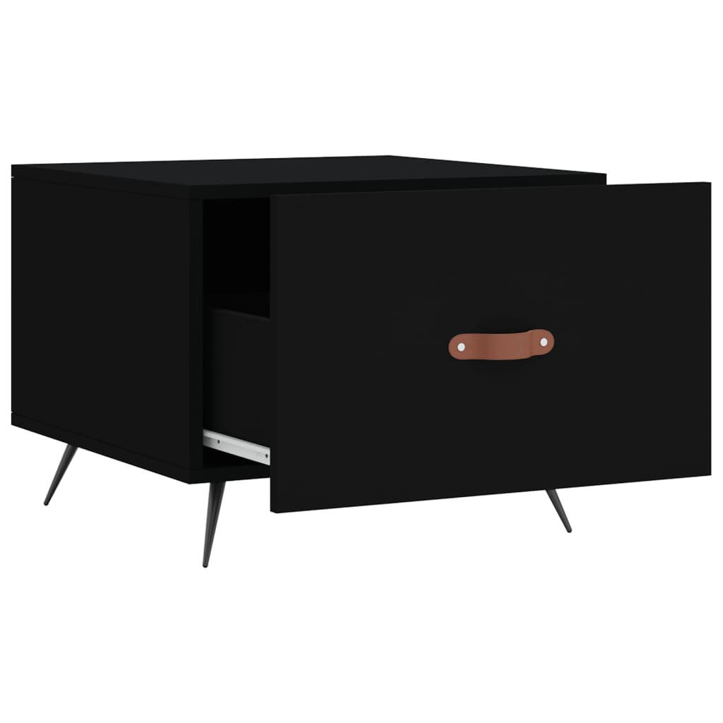 vidaXL Couchtische 2 Stk. Schwarz 50x50x40 cm Holzwerkstoff