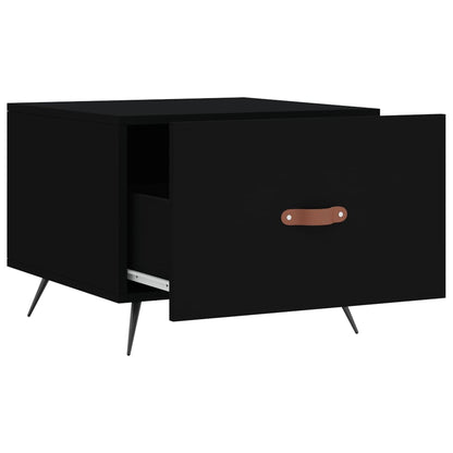 vidaXL Couchtische 2 Stk. Schwarz 50x50x40 cm Holzwerkstoff