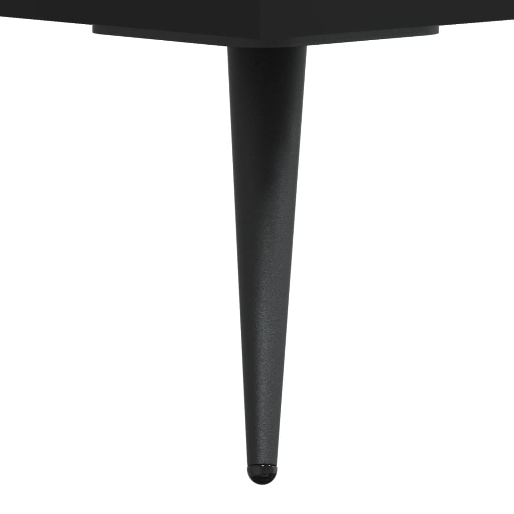 vidaXL Couchtische 2 Stk. Schwarz 50x50x40 cm Holzwerkstoff