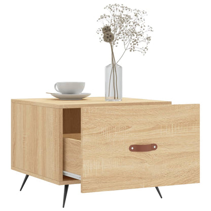 vidaXL Table basse chêne sonoma 50x50x40 cm aggloméré