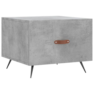 vidaXL Table basse gris béton 50x50x40 cm aggloméré