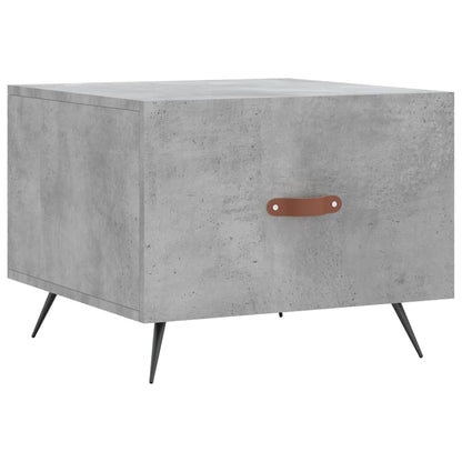 vidaXL Table basse gris béton 50x50x40 cm aggloméré