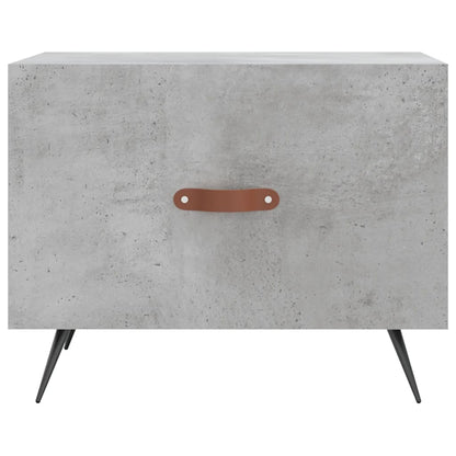 vidaXL Table basse gris béton 50x50x40 cm aggloméré