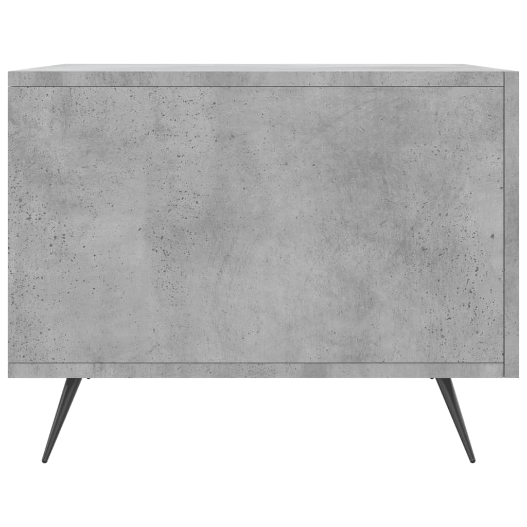 vidaXL Table basse gris béton 50x50x40 cm aggloméré