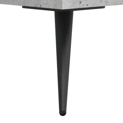 vidaXL Table basse gris béton 50x50x40 cm aggloméré