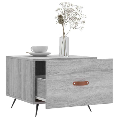 vidaXL Table basse gris Sonoma 50x50x40 cm aggloméré