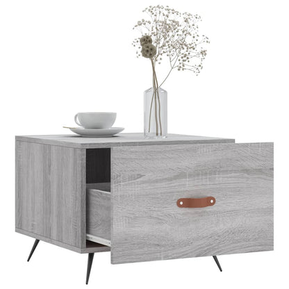 vidaXL Tables basses 2 pcs Gris Sonoma 50x50x40 cm Bois d'ingénierie