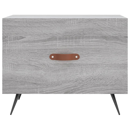 vidaXL Tables basses 2 pcs Gris Sonoma 50x50x40 cm Bois d'ingénierie