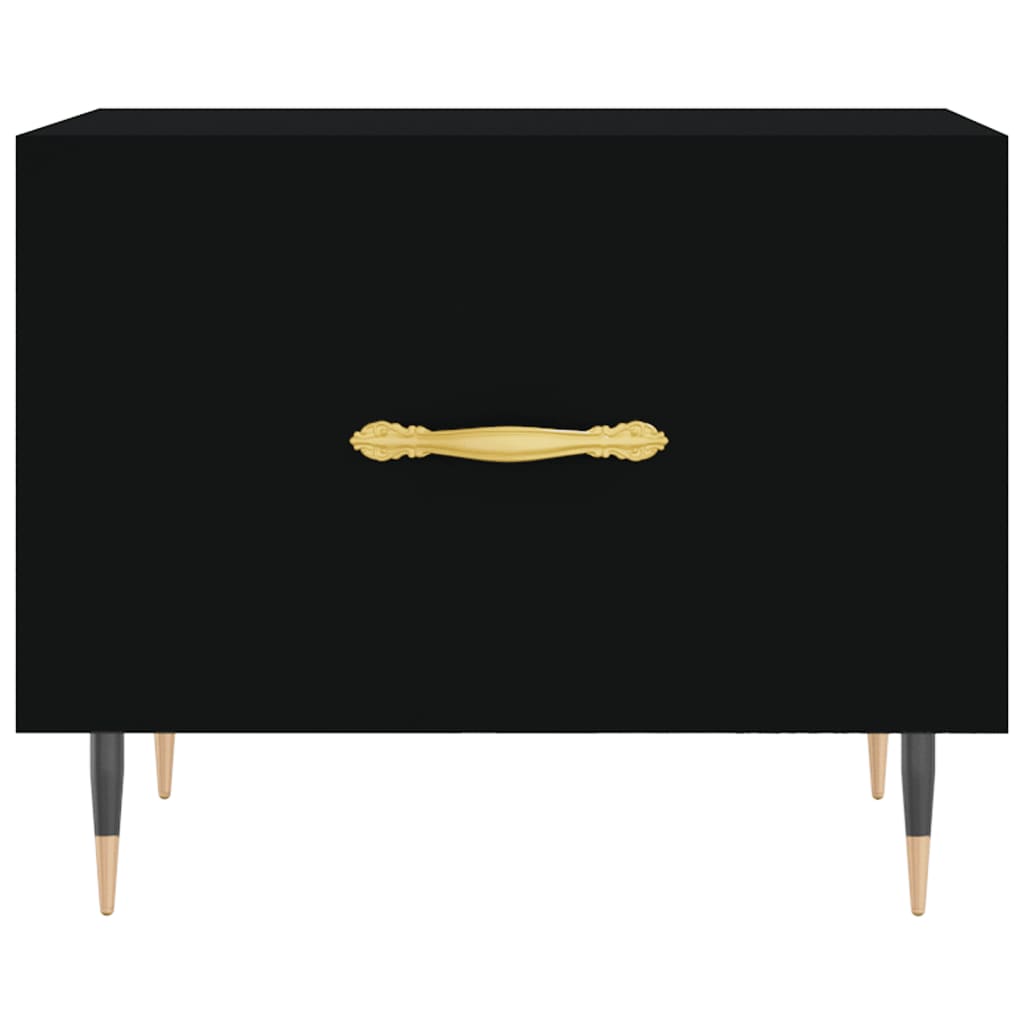 vidaXL Couchtische 2 Stk. Schwarz 50x50x40 cm Holzwerkstoff