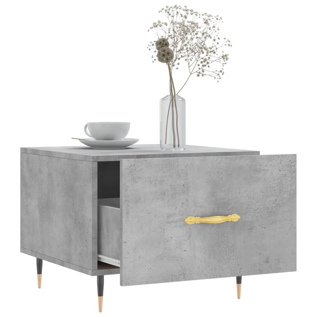 vidaXL Couchtische 2 Stk. Betongrau 50x50x40 cm Holzwerkstoff