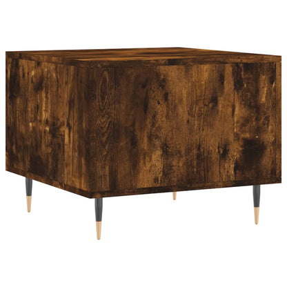 vidaXL Tables basses 2 pcs. chêne fumé 50x50x40 cm bois d'ingénierie