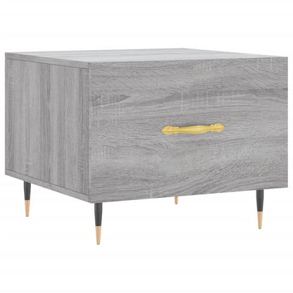 vidaXL Tables basses 2 pcs Gris Sonoma 50x50x40 cm Bois d'ingénierie