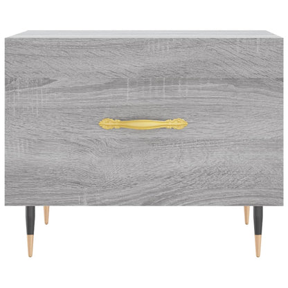 vidaXL Tables basses 2 pcs Gris Sonoma 50x50x40 cm Bois d'ingénierie