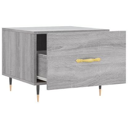 vidaXL Tables basses 2 pcs Gris Sonoma 50x50x40 cm Bois d'ingénierie