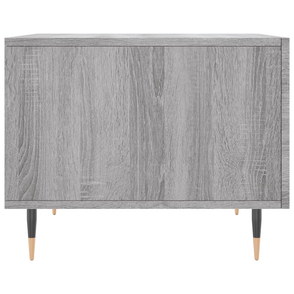 vidaXL Tables basses 2 pcs Gris Sonoma 50x50x40 cm Bois d'ingénierie
