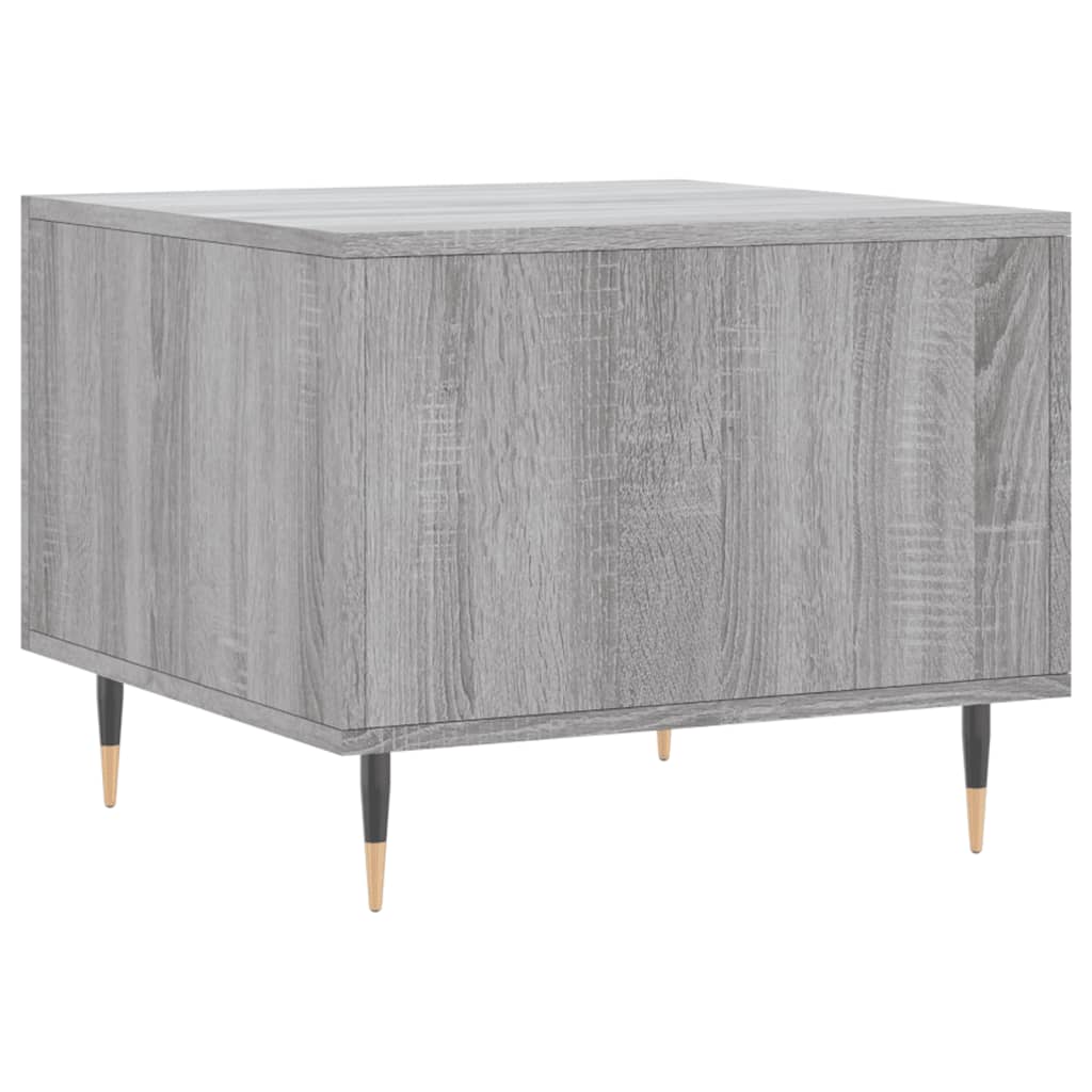 vidaXL Tables basses 2 pcs Gris Sonoma 50x50x40 cm Bois d'ingénierie