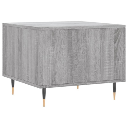 vidaXL Tables basses 2 pcs Gris Sonoma 50x50x40 cm Bois d'ingénierie