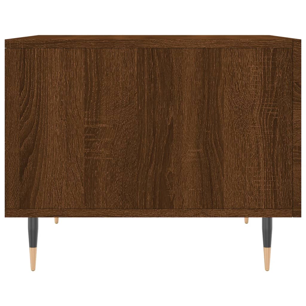 vidaXL Couchtische 2 Stk. Braun Eichen-Optik 50x50x40 cm Holzwerkstoff