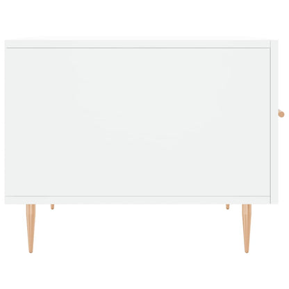 vidaXL Couchtische 2 Stk. Weiß 50x50x40 cm Holzwerkstoff
