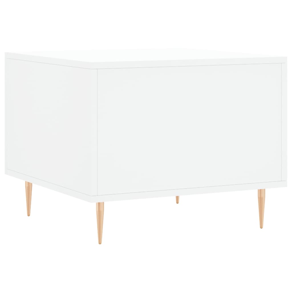 vidaXL Couchtische 2 Stk. Weiß 50x50x40 cm Holzwerkstoff