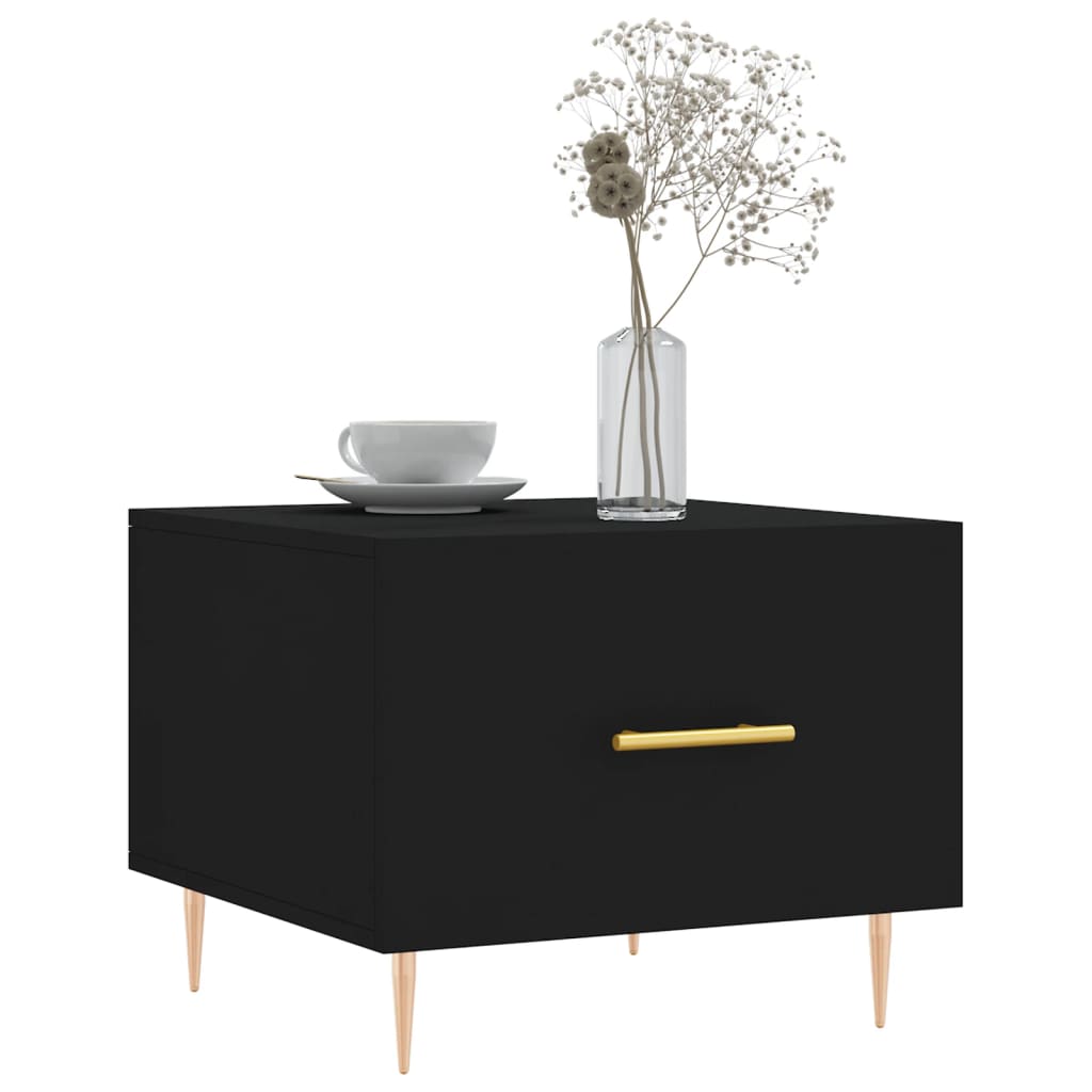 vidaXL Couchtische 2 Stk. Schwarz 50x50x40 cm Holzwerkstoff
