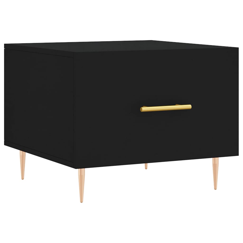 vidaXL Couchtische 2 Stk. Schwarz 50x50x40 cm Holzwerkstoff